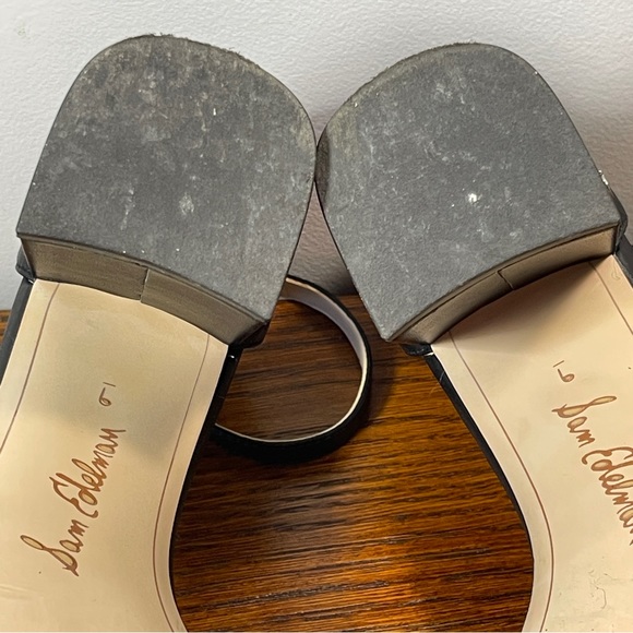 Sam Edelman Daniella Block Heel Sandal, Black Leather - Picture 9 of 14